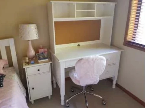 Assembled children's desk and chair combo